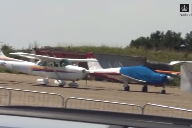 A light aircraft was used to take three or four migrants into the UK on each trip