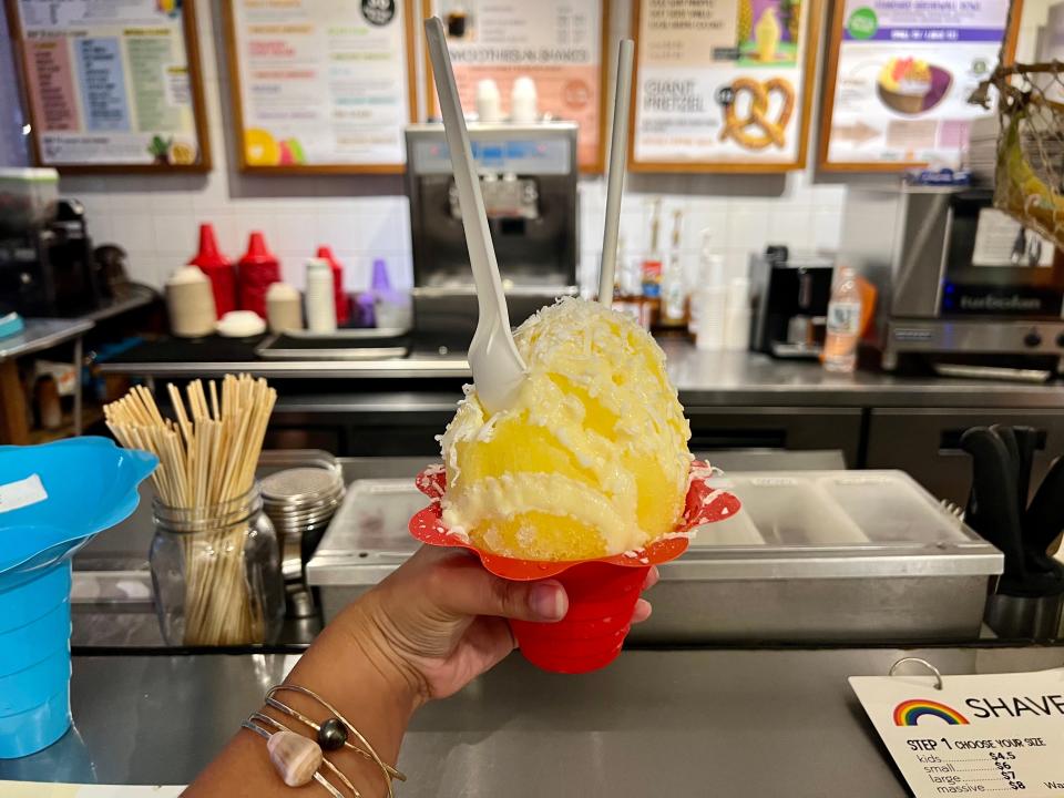 Down the Hatch adult shave ice from Breakwall Shave Ice Co.