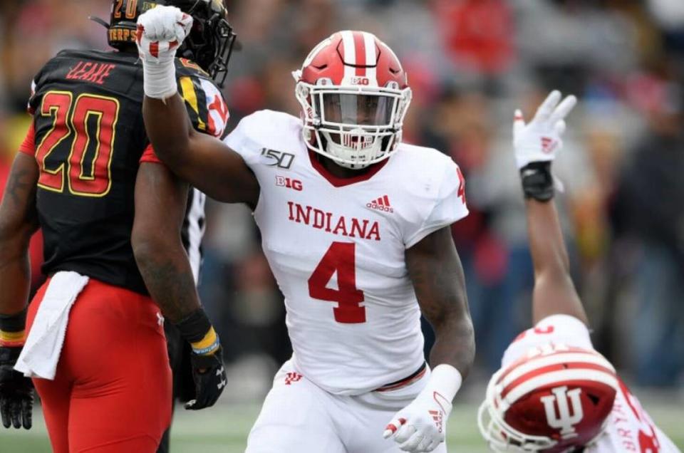 Cam Jones from Indiana was a fast, physical run-stopper in the Big Ten at inside linebacker. That’s a position where the Seahawks still have questions.