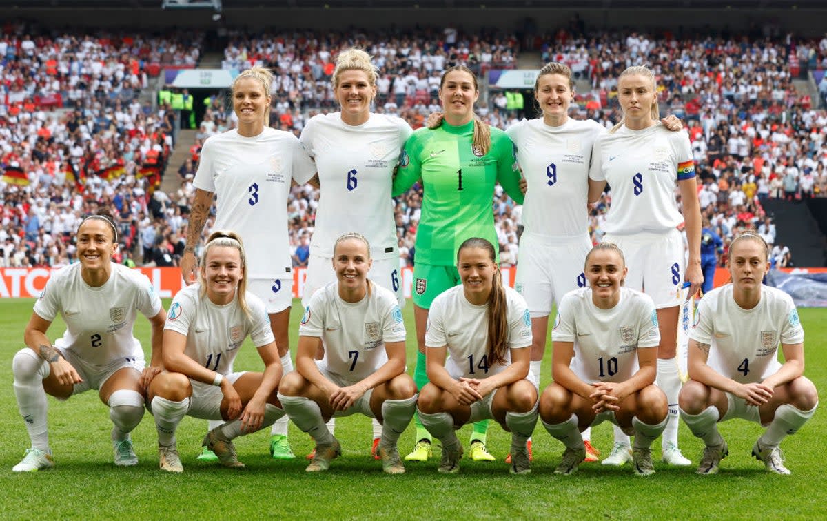 Of England’s starting line-up against Germany, six players have either retired, been ruled out, or face fitness doubts ahead of the World Cup (The FA/Getty)