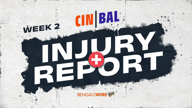 Bengals vs. Ravens Injury Report — Week 2