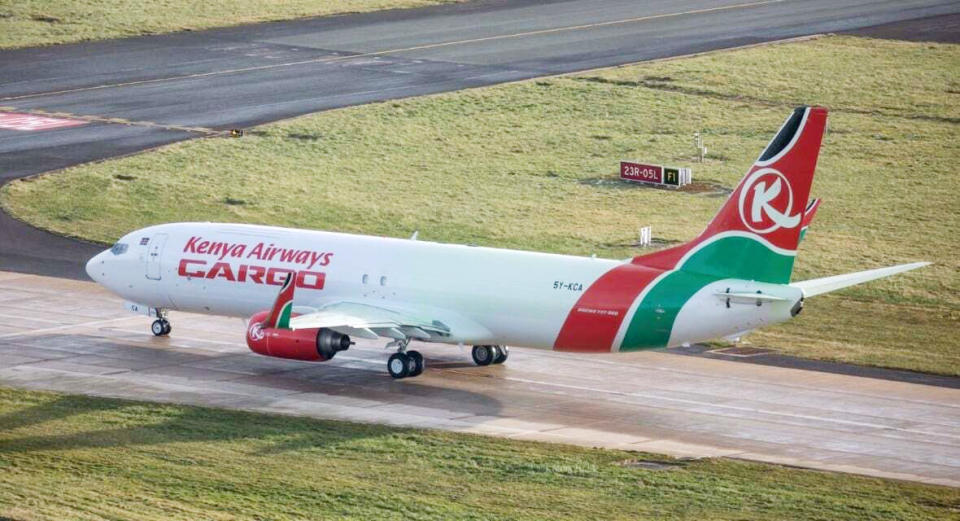 Kenya Airways Cargo took delivery of its first Boeing 737-800 freighter last month and has another one arriving soon. (Photo: Kenya Airways)