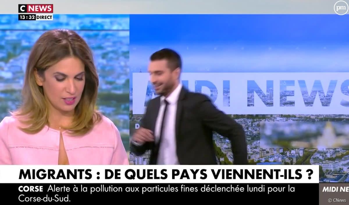 "On ne vous entend pas !" : Un journaliste de CNews oublie son micro, Sonia Mabrouk amusée - CNews