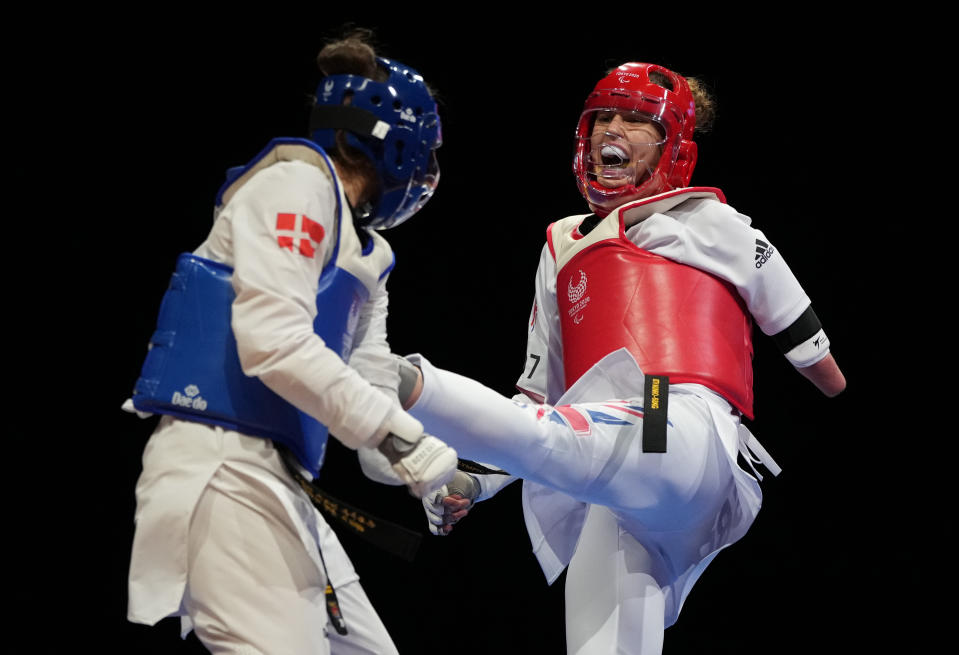 Beth Munro competes in the Women K44 -58kg gold medal contest at the Summer Paralympic Games  (Reuters via Beat Media Group subscription )