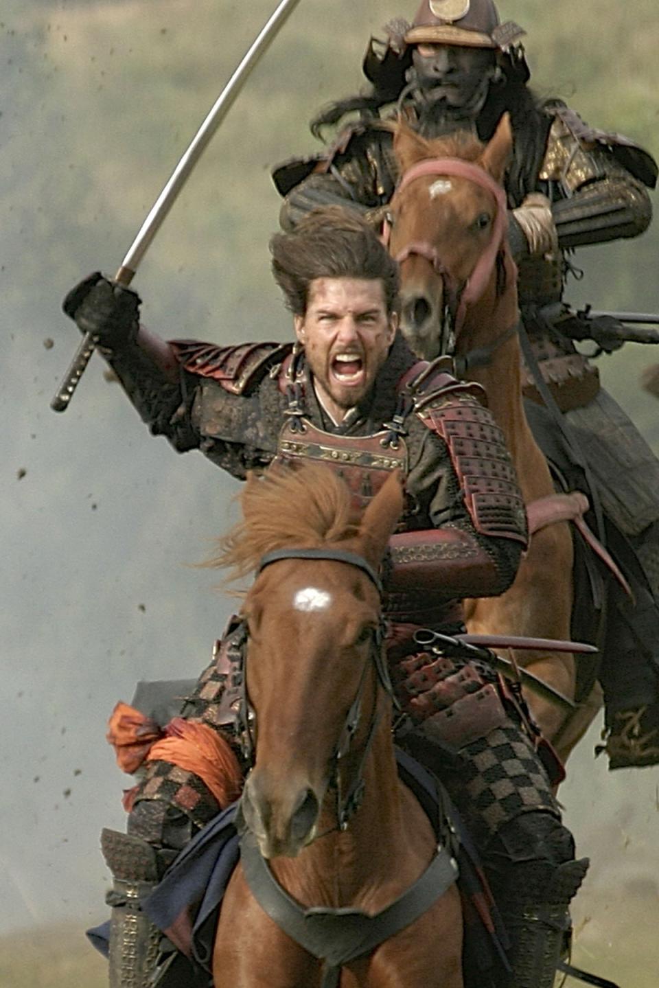 Horsing around: Cruise goes to war in ‘The Last Samurai’ (Shutterstock)