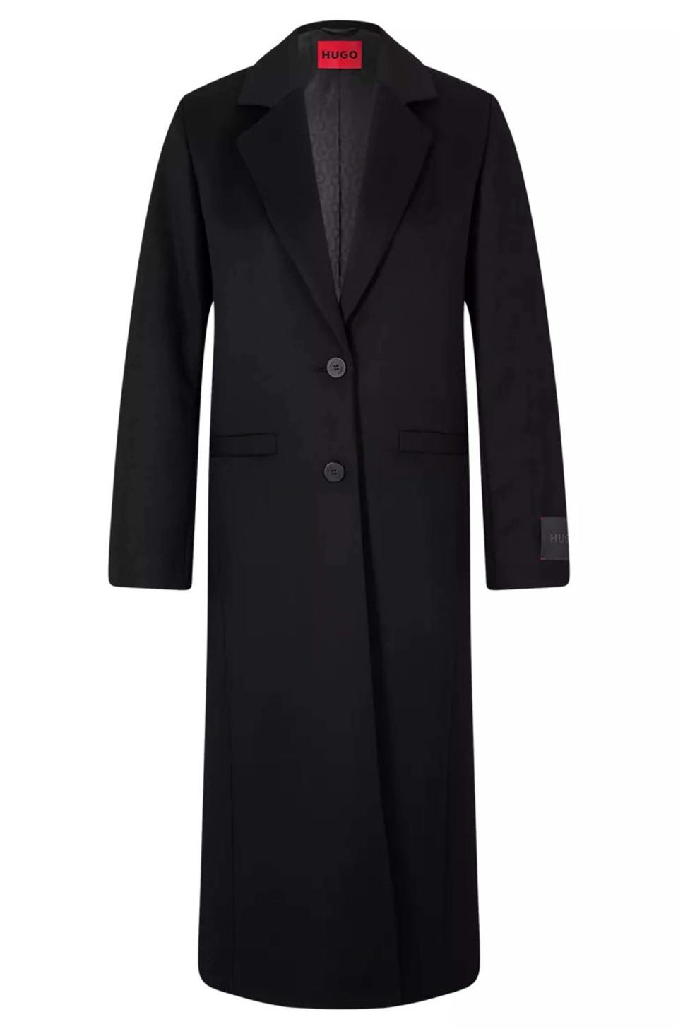 Manteau noir Hugo Boss