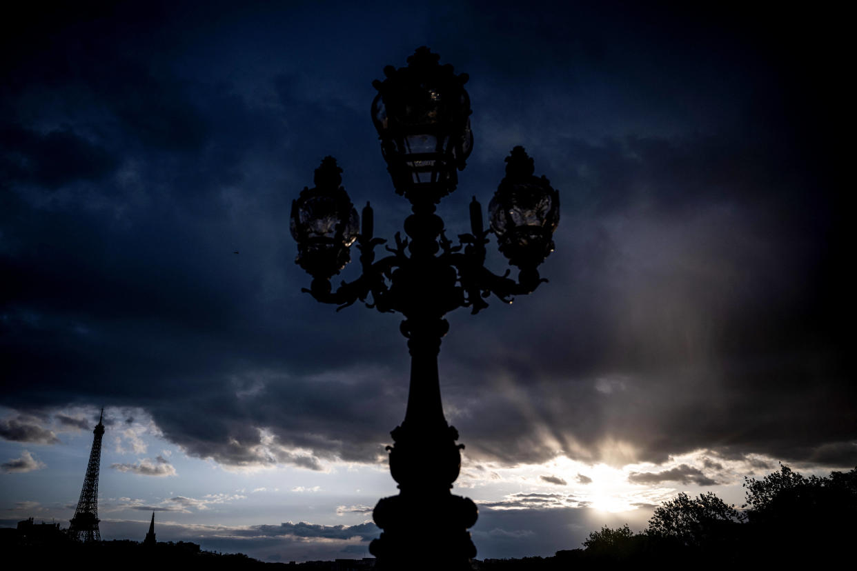 Ce dimanche 12 mai dans l’après-midi, des orages avec foudre et grêle, surtout de la Normandie à l’Île-de-France (photo d’illustration prise à Paris)