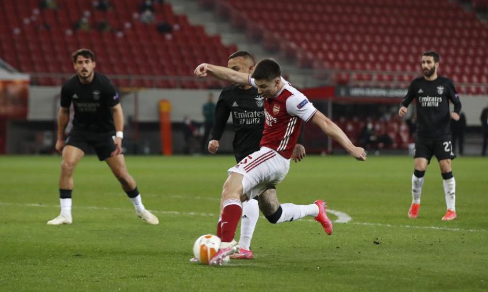 Kieran Tierney sparked Arsenal’s comeback after equalising in the second half.