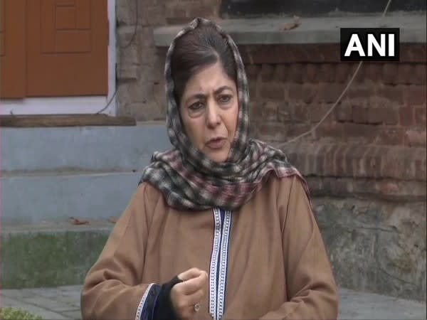 Jammu and Kashmir Peoples Democratic Party chief, Mehbooba Mufti (Photo/ANI)