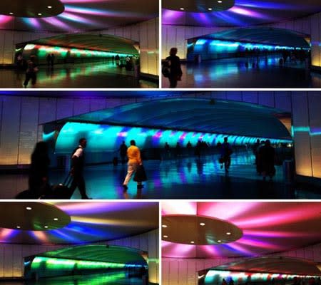 <div class="caption-credit"> Photo by: Nadia Carriere</div><b>Ask, Seek & Find</b> <br> Imagine my surprise when I spotted the light show at the Detroit Metropolitan Airport? The combination of music and lights is mesmerizing and oh so family friendly. I had no idea this was here, so definitely ask an attendant for information on your next visit to the airport - you may be surprised at what they have to offer!