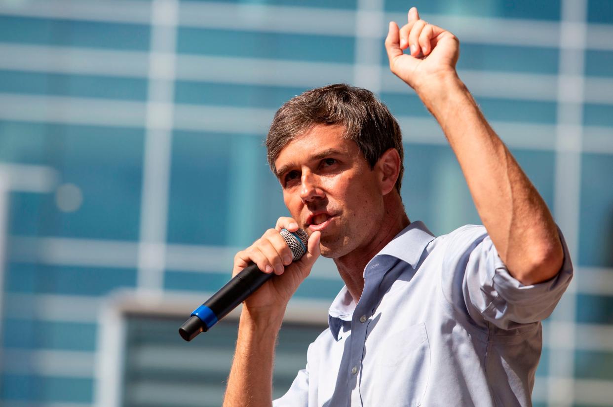 When Rep. Beto O'Rourke (D-Texas) went viral with his impassioned defense of&nbsp; NFL players' right to protest, "Baby Boomers like me, who still remember Bobby Kennedy, recovered a piece of their youth," Richard North Patterson writes. (Photo: LAURA BUCKMAN via Getty Images)