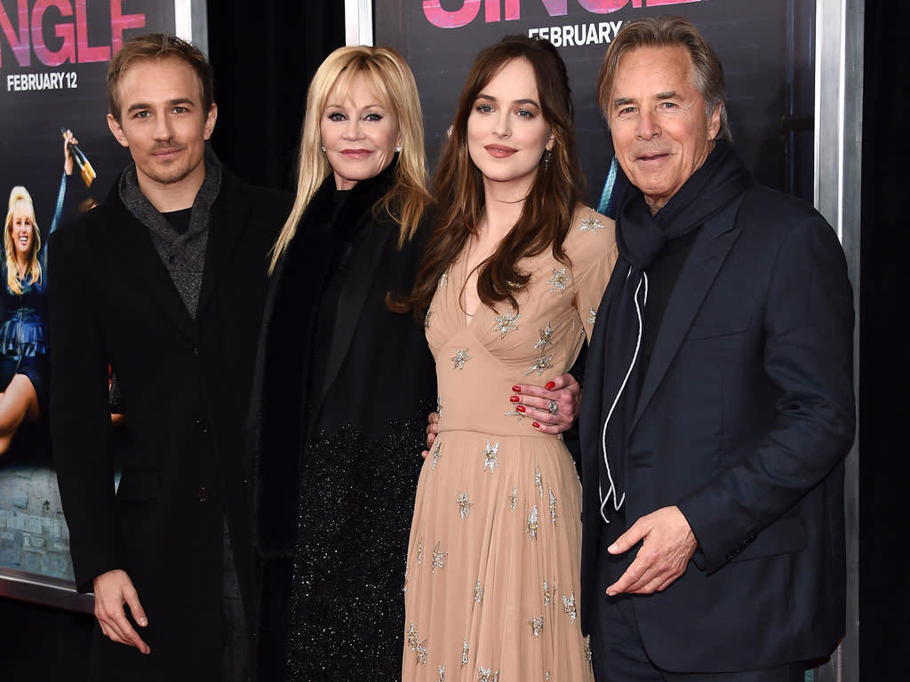 Melanie Griffith And Don Johnson Support Daughter Dakota Johnson At How To Be Single Premiere In Nyc 