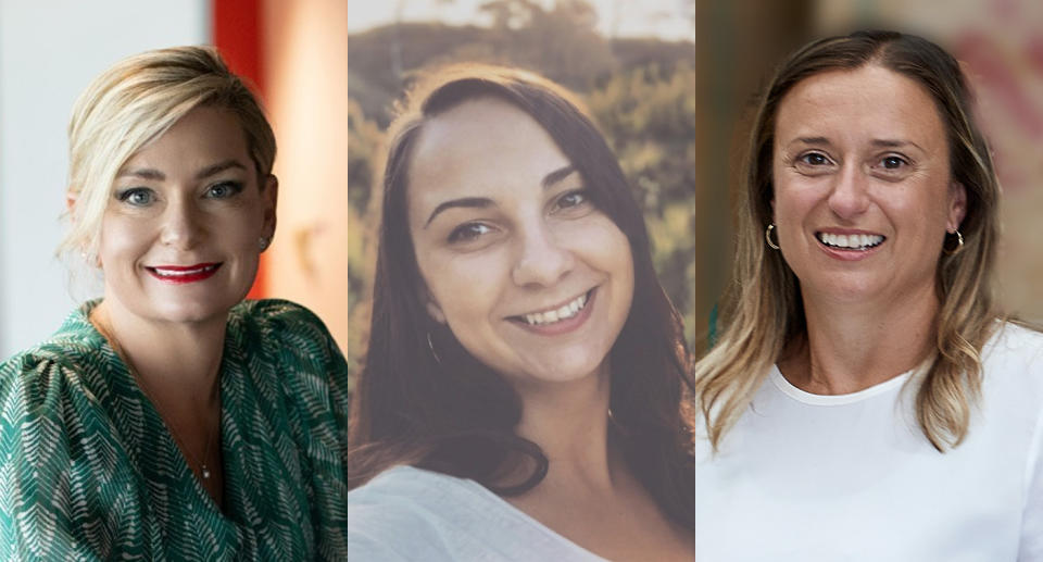 Future of work speakers, Vanessa Sorenson, Jennie Rogerson and Katherine McConnell.