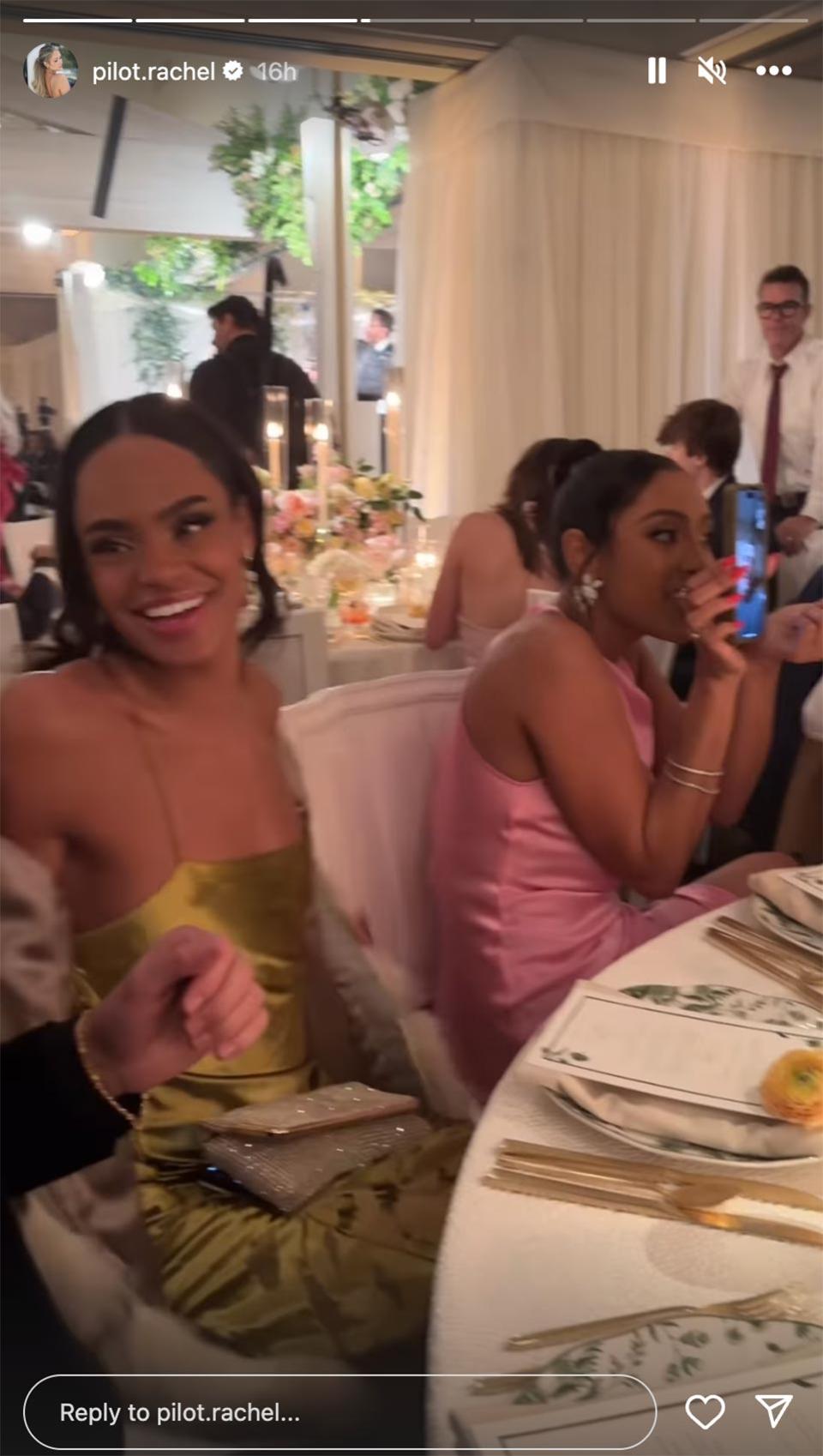 Tayshia Adams and Kaitlyn Bristowe Share Table at The Golden Wedding After Zac Clark Drama