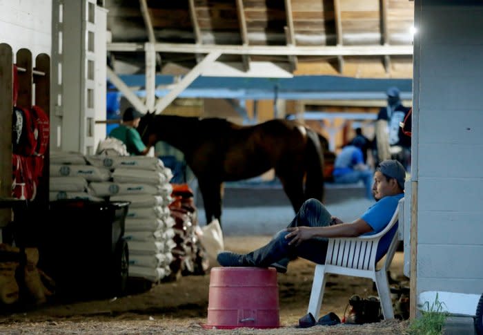 Stables prepare for the Kentucky Derby at Churchill Downs