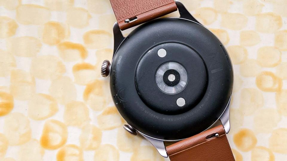 Back view of Amazfit GTR 3 Pro