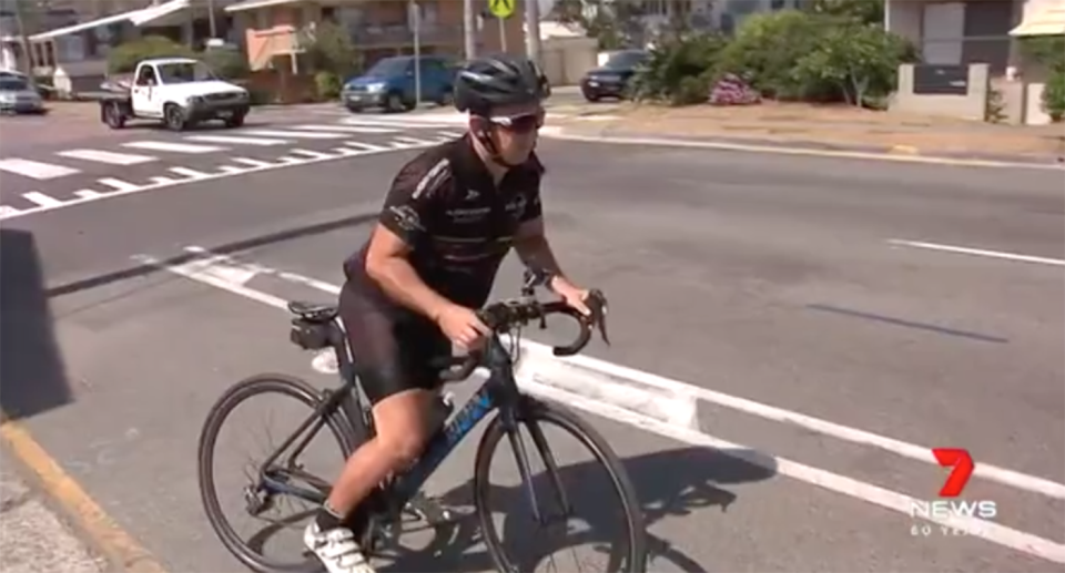 Brisbane cyclists after finding traps laid on popular roads and bike paths in what they believe is an extreme case of road rage. Source: 7 News