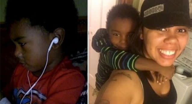 Ms Shelton, a single mother to Cayden, posted a response to the hateful comments on her Facebook page, starting the hashtag #HisNameIsCayden.