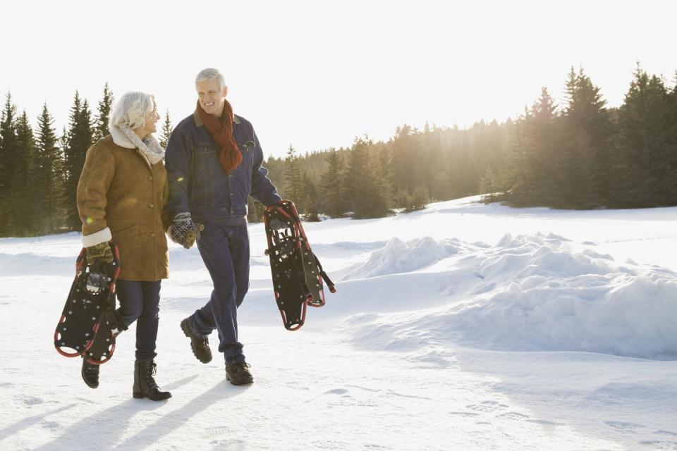 34) Try Snowshoeing or Cross-Country Skiing