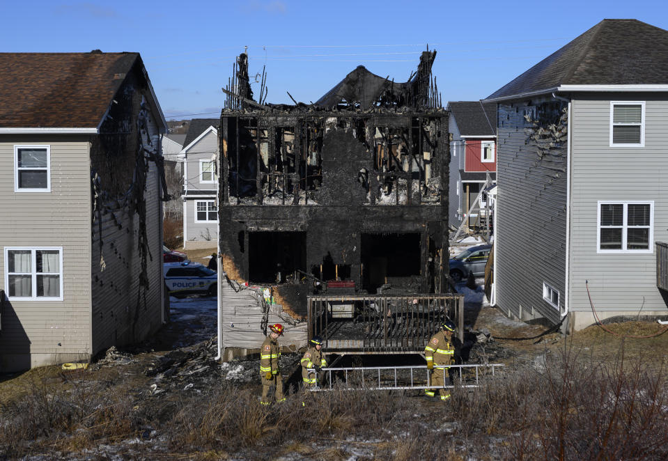 A neighbour said it took just 30 seconds for a ‘little flame’ to engulf the home. Source: AP