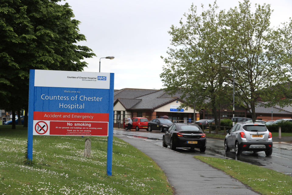 Countess of Chester Hospital in Chester. Source: AAP