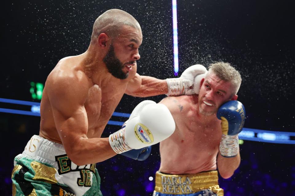 Eubank Jr avenged his stoppage loss to Liam Smith with a TKO win of his own (Getty Images)