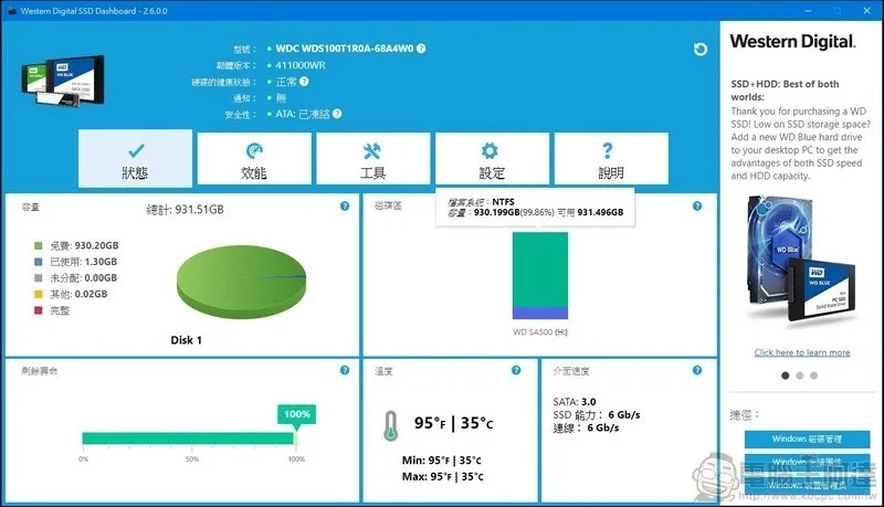 Western Digital WD Red SA500 NAS SATA SSD 開箱