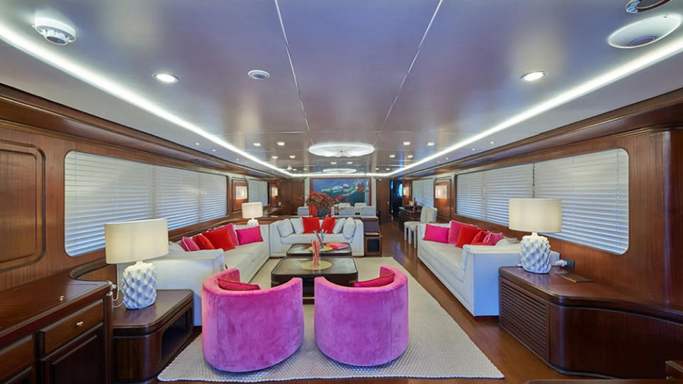 You can expect an abundance of pop art and hot-pink furnishings. - Credit: Fraser Yachts