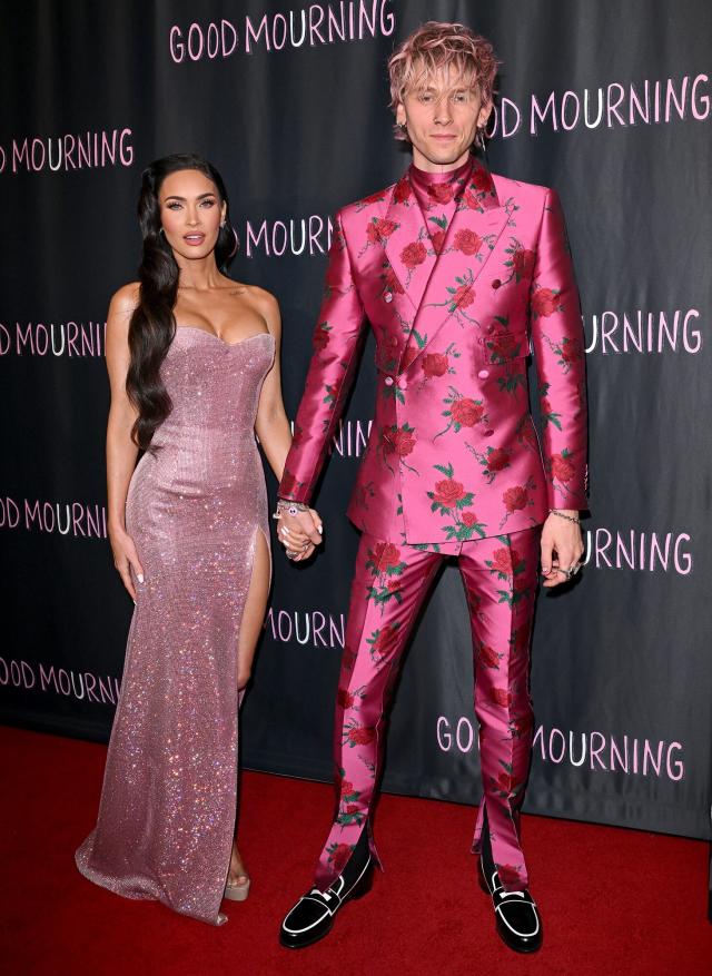 Megan Fox And Machine Kelly Coordinate In Shades Of Pink For Good Mourning Premiere