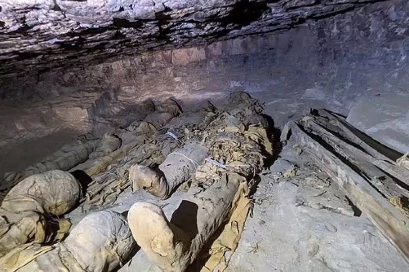 An estimated 30 to 40% of the mummies buried in the City of the Dead were children. Ministry of Tourism and Antiquities