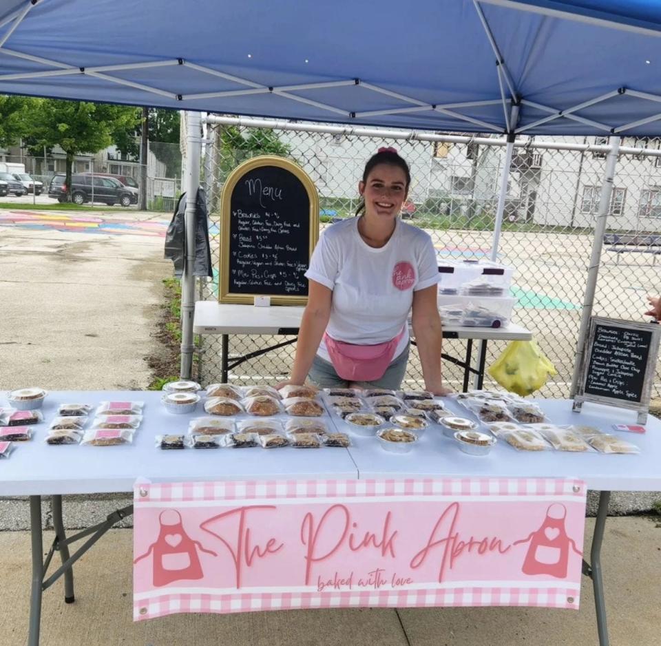 Sarah Smith sells pies, cookies and other baked goods at Milwaukee-area farmers markets through her business, The Pink Apron.