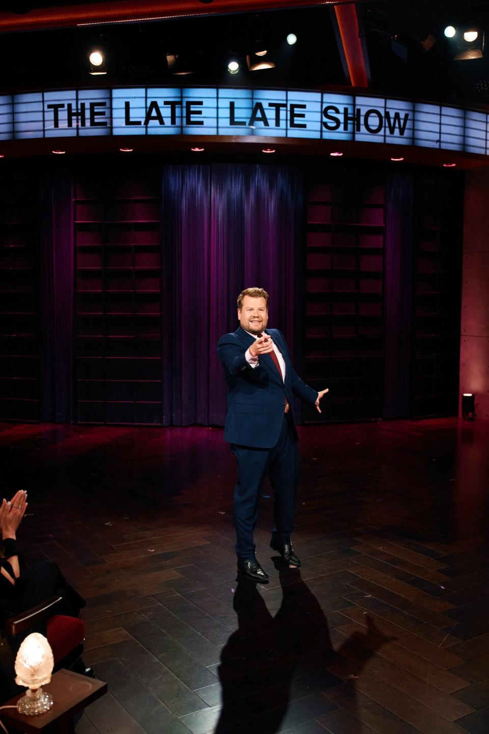 James Corden during his last week of "Late Late Show" episodes.