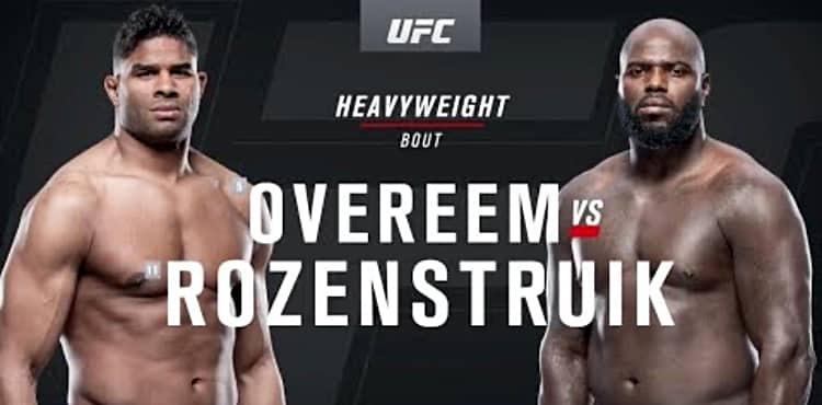 UFC on ESPN 7 Overeem vs Rozenstruik recap