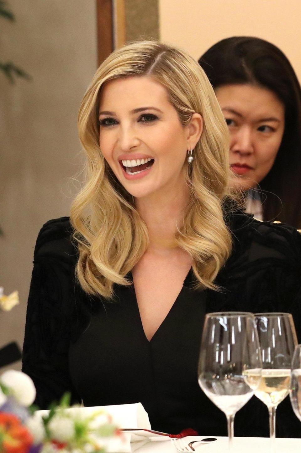 Ivanka Trump at the dinner at the Blue House in Seoul (EPA)