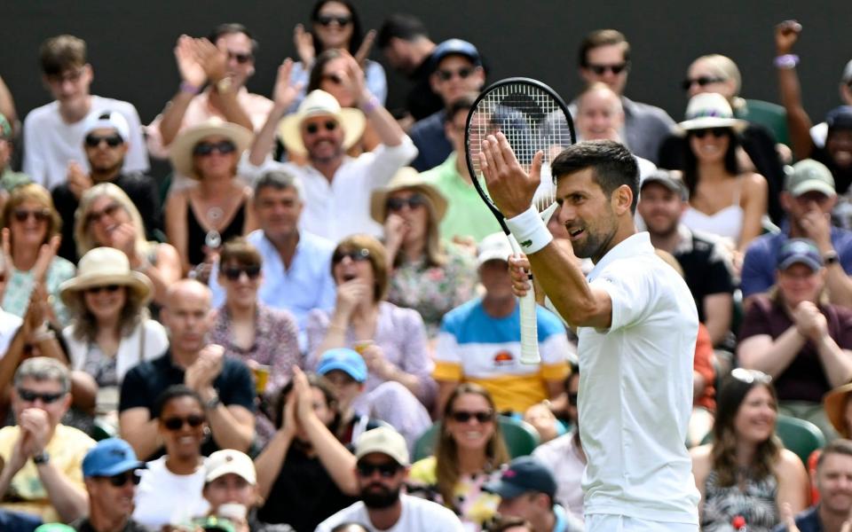 novak djokovic vs jannik sinner live score wimbledon 2022 latest - REUTERS