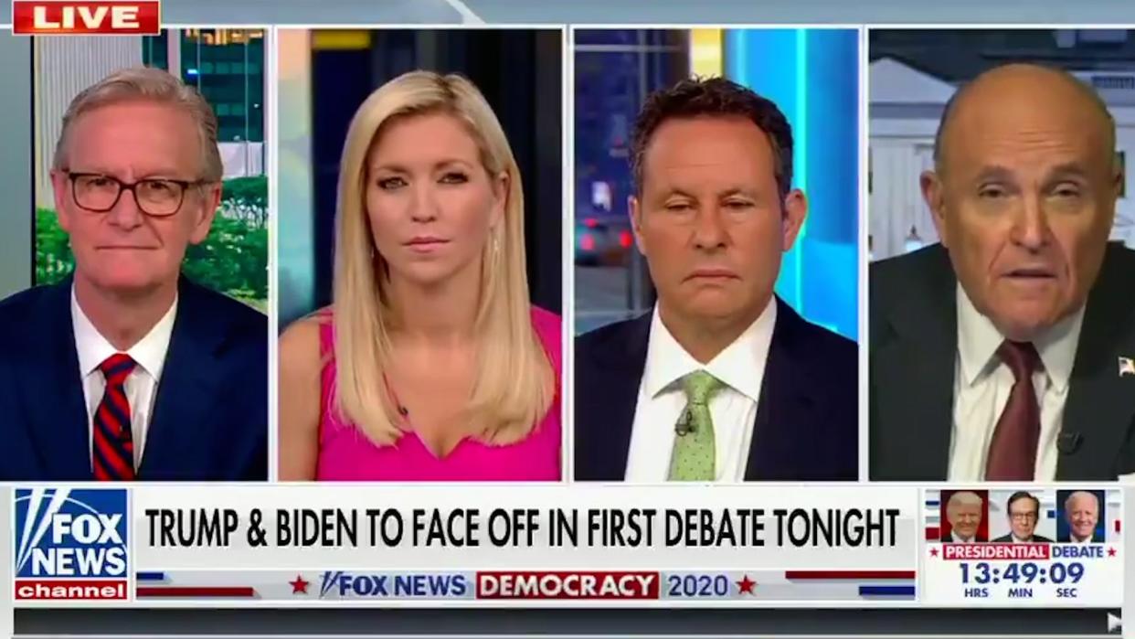 Rudy Giuliani leaves Fox hosts looking uncomfortable as he baselessly claims Biden has dementia hours before debate (Twitter)