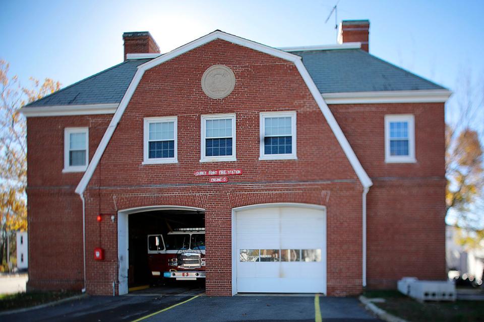 The Quincy Point fire station on Washington Street, which houses Engine 3.