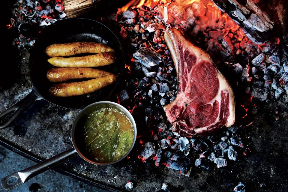 Ember-Grilled Steak with Bay Leaf Browned Butter