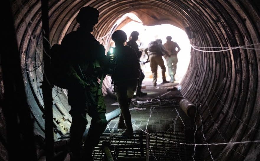 Entrance to the Erez tunnel network