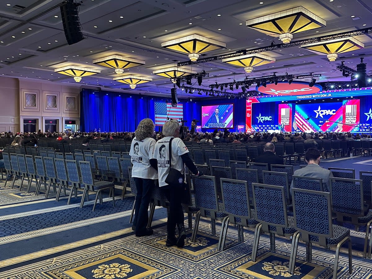The scene at CPAC. (Andrew Feinberg/The Independent)