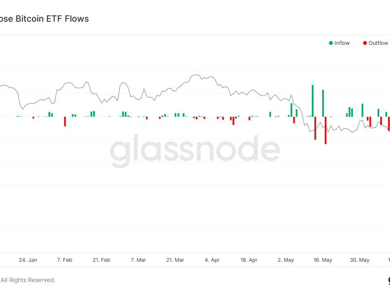 Bitcoin exchange-traded fund flows (Glassnode)