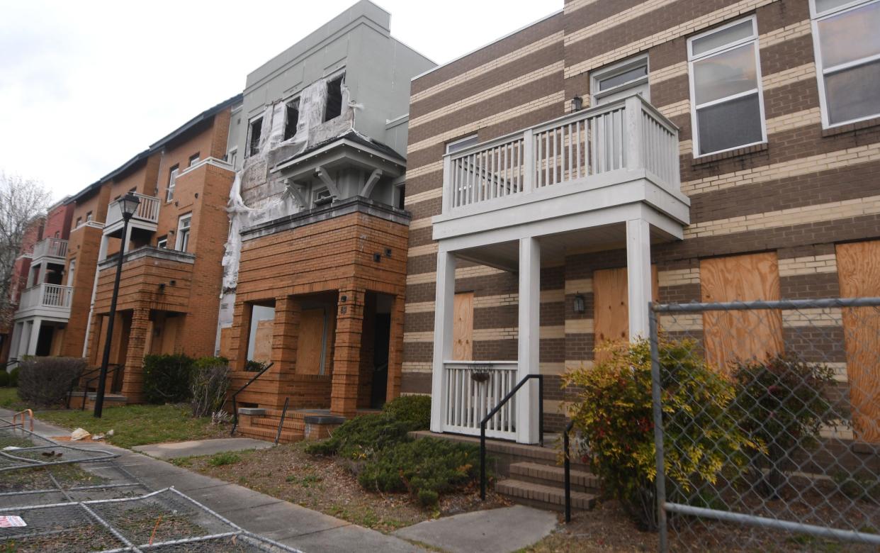 Parts of the Jervay Community remain boarded up in Wilmington, N.C., Saturday, March 12, 2022. The public housing community sustained damage during Hurricane Florence and parts of it have been closed since November 2018.     [MATT BORN/STARNEWS]