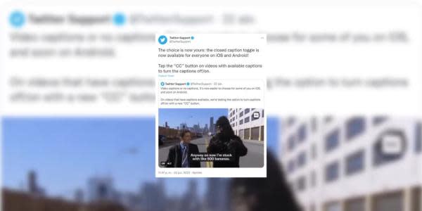 Twitter ya permite activar subtítulos para videos en iOS y Android