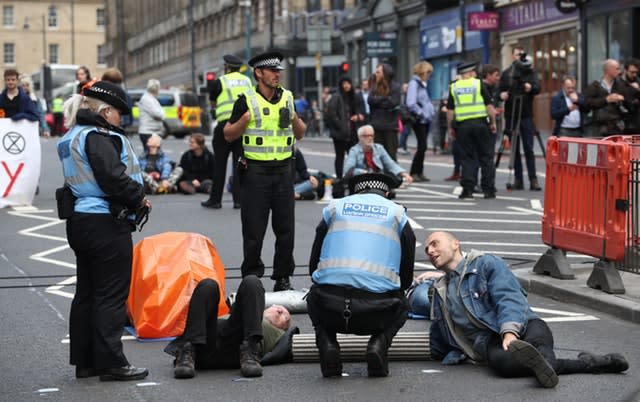 Extinction Rebellion protest – Edinburgh