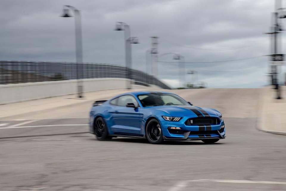 <p>The 2019 GT350's Michelin Pilot Sport Cup 2 tires are the first to have the Ford Performance label "FP" embossed on the sidewall. This denotes the compound is formulated specifically for Ford.</p>