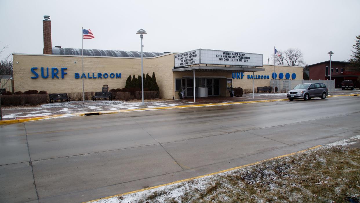 The Surf Ballroom prepares for the 60th anniversary of the Winter Dance Party on Tuesday, Jan. 15, 2019, in Clear Lake. 