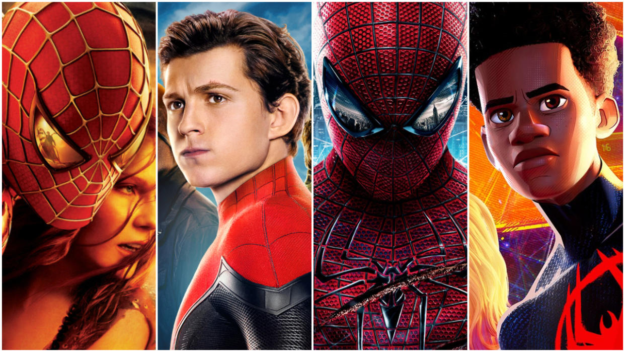  Various Spider-Man movie posters. 