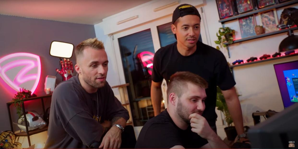 Squeezie, Locklear et Zod - Capture d'écran YouTube - Squeezie