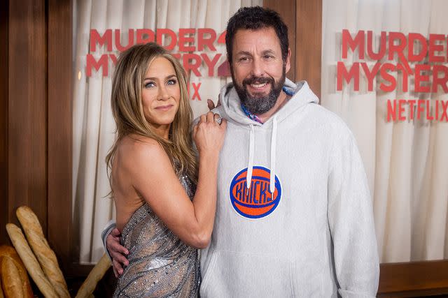 Emma McIntyre/WireImage Jennifer Aniston and Adam Sandler