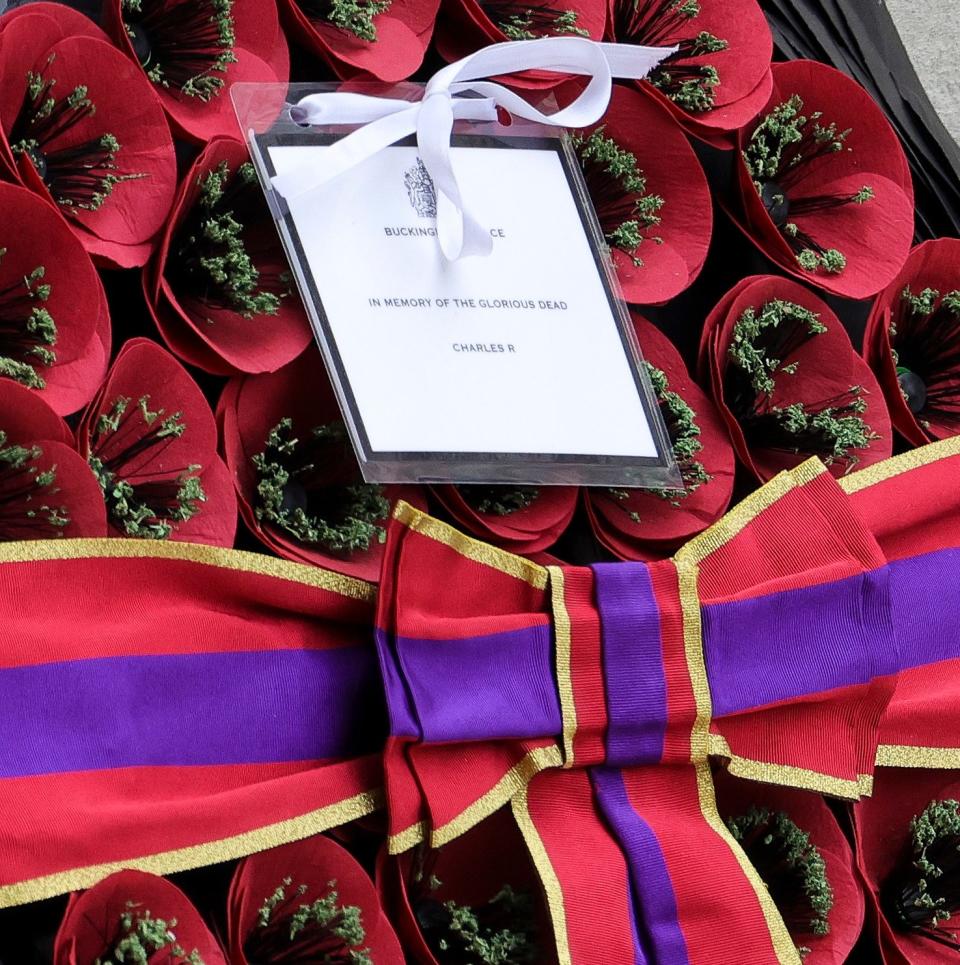 The King, Cenotaph, Remembrance Sunday, wreath - Chris Jackson/Getty Images